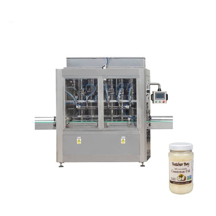 การควบคุม PLC 8 หัวฉีดแก้วขวดแยมเครื่องบรรจุ